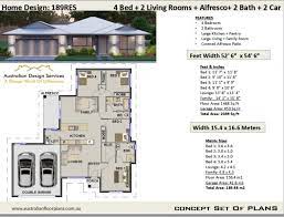 Modern 4 Bedroom House Plan 189 Res Lh