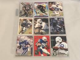 Marshall faulk rookie card topps. Sold Price 18 Marshall Faulk Football Rookie Cards Indianapolis Colts Invalid Date Est