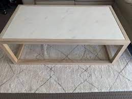 Marble Timber Coffee Table Coffee