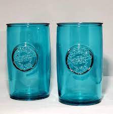 Set Of Two Drinking Glasses Recycled