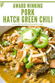 hatch pork green chili three olives