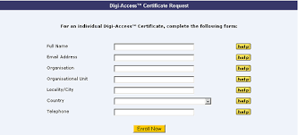 Sample Mobile Application Form Digi Sign The Certificate Corporation