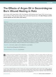 Follow these guidelines when caring for yourself at home: Pdf The Effects Of Argan Oil In Second Degree Burn Wound Healing In Rats