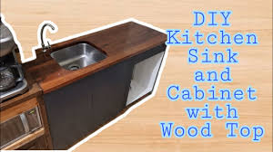 diy kitchen sink and cabinet with
