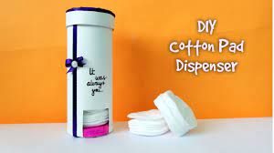 diy cotton pad dispenser cosmetic