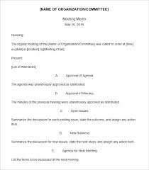 Meeting Memo Template 18 Free Word Pdf Documents Download Free