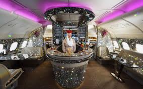 We are online 24/7 to answer your queries in english and arabic. Emirates Just Released A Photo Of Its First Class Bar Blinged Out In 500 000 Crystals Travel Leisure