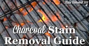 how to remove charcoal stains