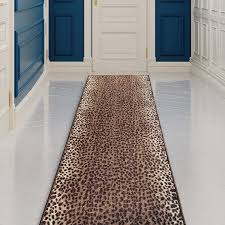 runner rug for hallway leopard