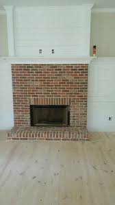thin brick fireplace