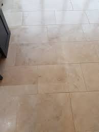 travertine stone tile floor polished