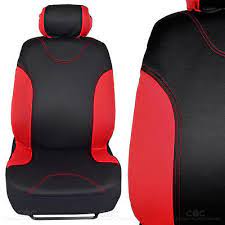 Red Stitched Car Seat Covers Red