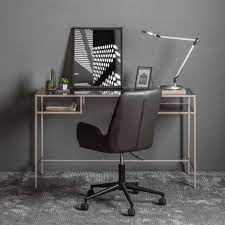 Rothbury Sleek Metal Frame Slender Desk