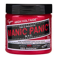 manic panic red pion clic hair