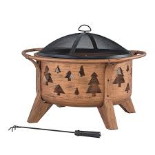 Copper Steel Wood Burning Fire Pit