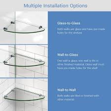 Corner Glass Shelf In Chrome Glsh 4100