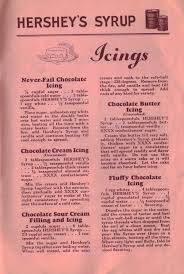 icings 55 recipes for hershey s syrup