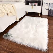 latepis sheepskin faux furry white cozy