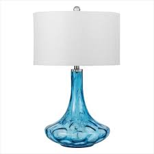 Bo 2464tb Eustis Glass Table Lamp 27
