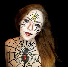 black widow spider halloween makeup