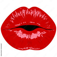 valentines day lips logo love y