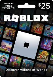 roblox 25 physical gift card includes