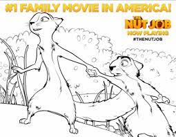 Coloring job nut coloring is a coloring book app for kids to learn about colors in a very fun way and with their favourite movie characters : Free The Nut Job Movie Coloring Pages Mojosavings Com