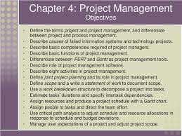 Ppt Chapter 4 Project Management Objectives Powerpoint