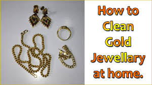 how to clean gold jewellery at home