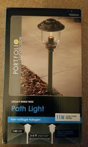 Portfolio 11 Watt Black Low Voltage Halogen Path Light For Sale Online Ebay