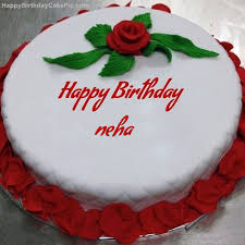 red rose birthday cake for neha