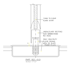 Floor Pivot Detail Cadbull