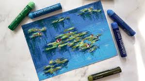 Easy Impressionist Water Lilies Tutorial