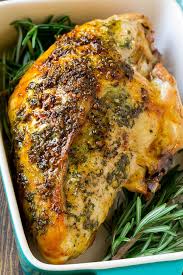 roasted turkey t with garlic and