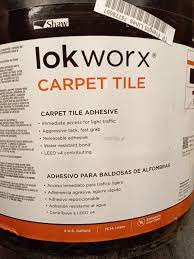 lokworx carpet tile adhesive leed v4