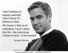 George Clooney, actor, but more important a humanitarian, who ... via Relatably.com