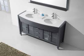 The stainless steel tub positioned against the casual window treatment and mellow colors provides an unexpected combinat Pros And Cons Of Double Sink Vs Single Sink Vanities Luxury Living Direct Bathroom Vanity Blog Luxury Living Direct