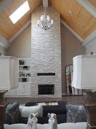 Realstone Tile Fireplace Provided By