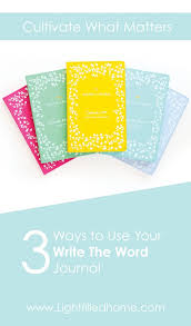 Write The Word Journal How To Use It To Further Your Walk
