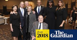 The bush family reacted in horror, especially jeb bush. Why Are The Bushes Clintons Obamas And Melania Smiling So Broadly At A Funeral Melania Trump The Guardian