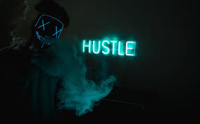 2880x1800 Mask Guy Hustle Neon Concept ...