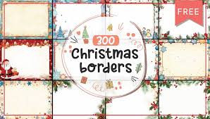 300 free christmas borders world of
