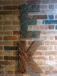 Diy Free Standing Nail String Letters