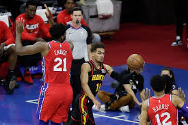 Who will win the game in atlanta? Sixers Lose To Hawks In Eastern Conference Semis Opener Returning Joel Embiid Has Playoff Career High 39 Points