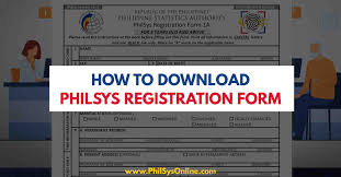 philsys registration form 1a