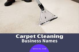 carpet cleaning business name ideas