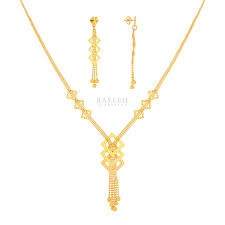 22k gold necklace sets with