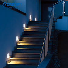 modern led step light plastic 3w