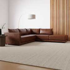 melbourne leather sectional
