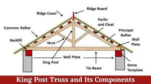 king post truss design construction